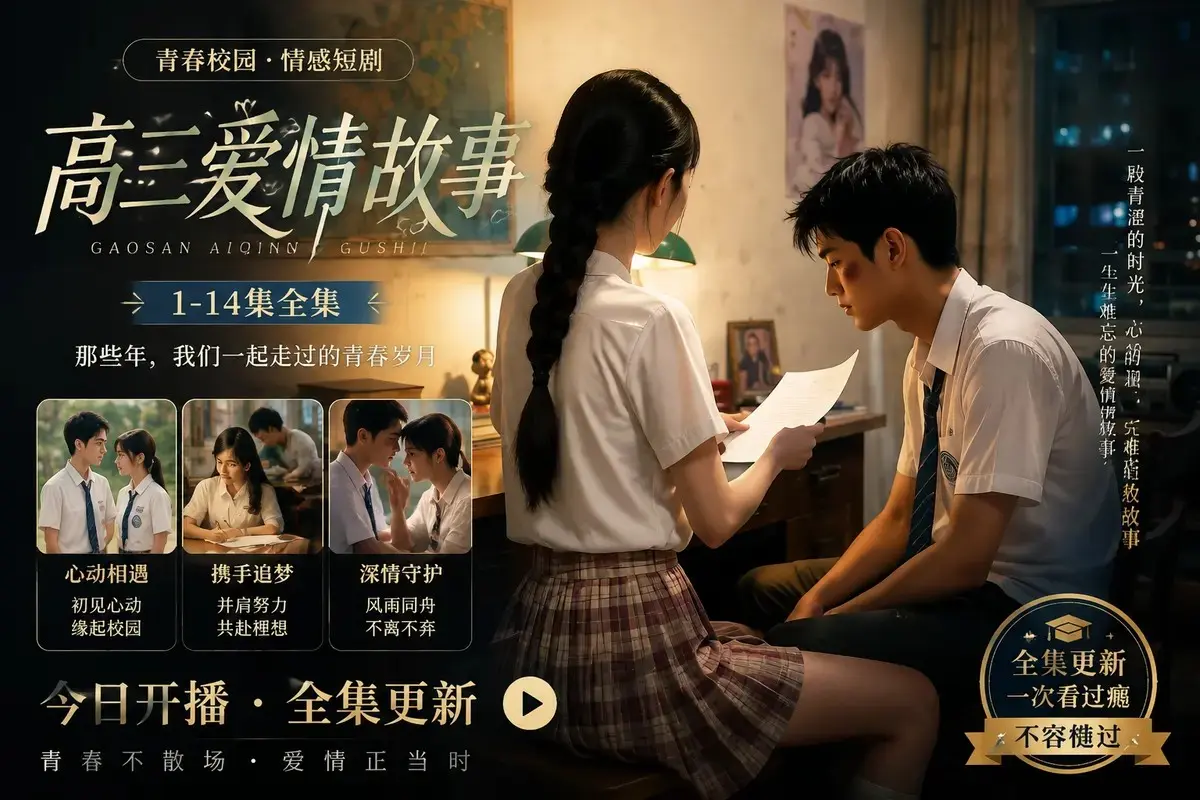 《高三爱情故事》黄果魔改AI短剧高清全集在线观看 - 高三爱情故事if篇蓝光修复中字版 - 全程高能无尿点免费资源