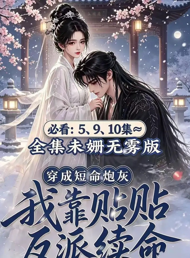 AI漫剧黄果版《穿成短命炮灰，我靠贴贴反派续命》未删减全集完整版免费看无雾-穿书炮灰抱对腿反派怀里好续命-最新去雾版完整全集百度迅雷网盘免费分享